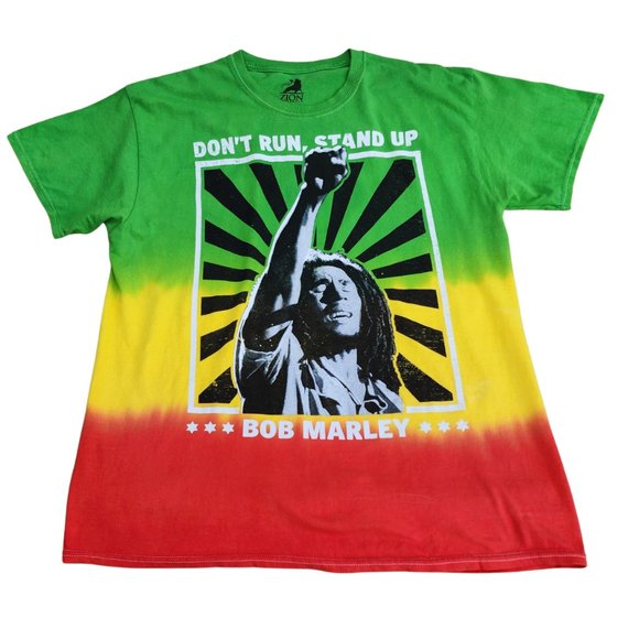 Bob Marley Stand Up Reggae rock Tie Dye Official T-Shirt , Size Large - Picture 3 of 7